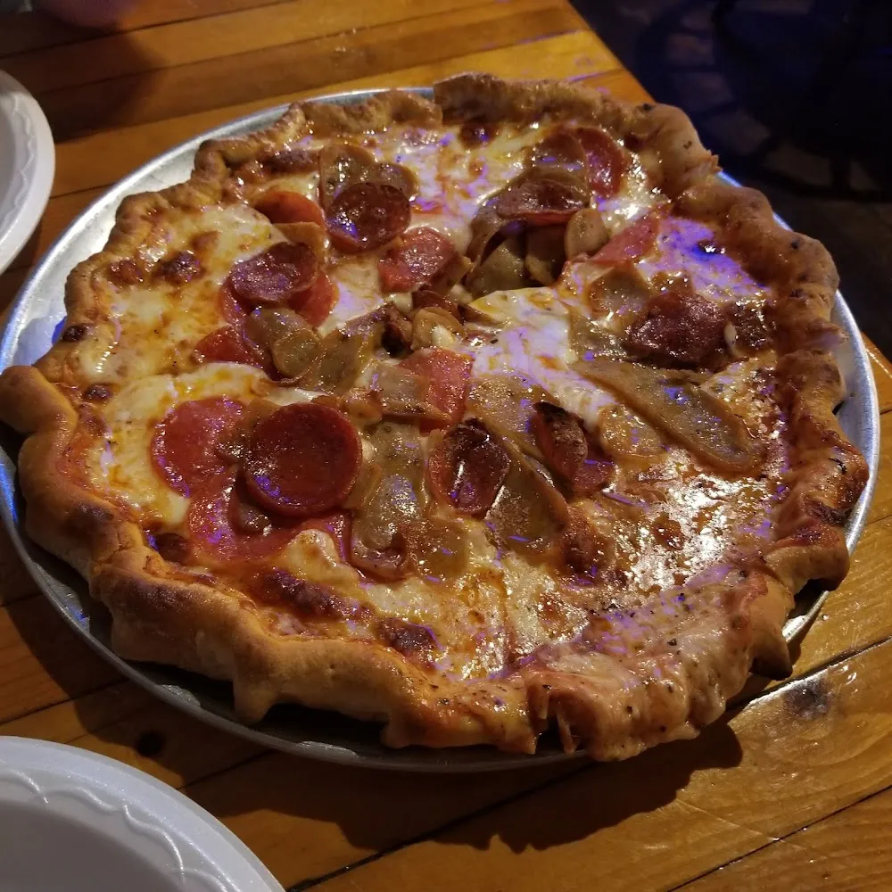 Italian Sausage and Pepperoni Pizza